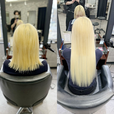 韓国系BIZEカラーエクステ梅田×スタイル