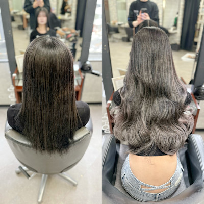 韓国系BIZEカラーエクステ梅田×スタイル