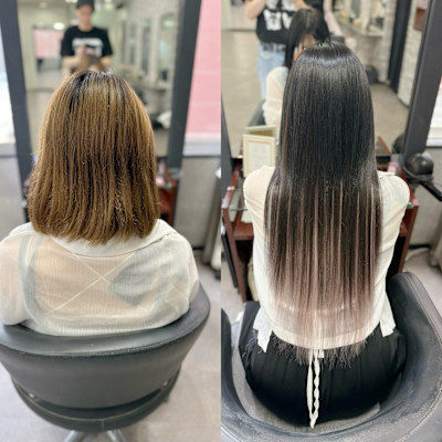 韓国系BIZEカラーエクステ梅田×スタイル