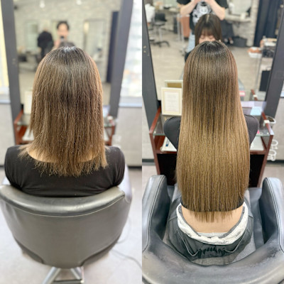 韓国系BIZEカラーエクステ梅田×スタイル