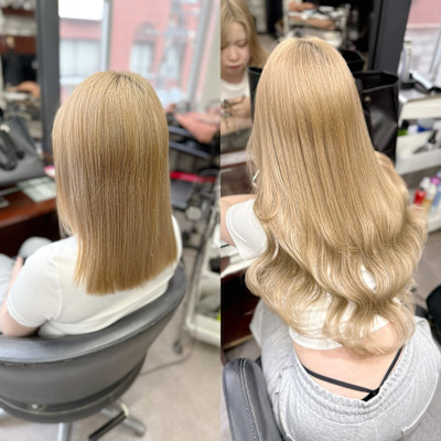 韓国系BIZEカラーエクステ梅田×スタイル