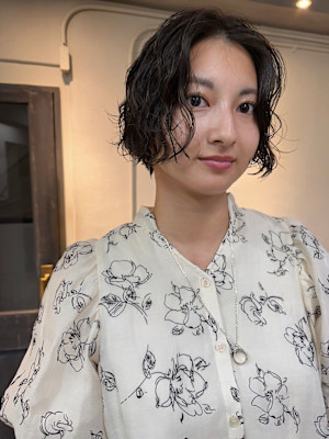 ニュアンスパーマ/センター分けパーマ【下北沢】