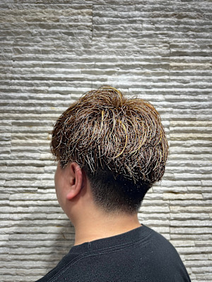 暗髪ナチュラルハイライト×シークレットハイライトブリーチ