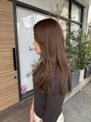 アッシュベージュ/ロングスタイル