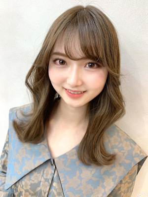 山村/韓国ヘアくびれヘア/前髪カット/フェイスフレーミング