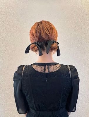 お呼ばれツインアレンジ