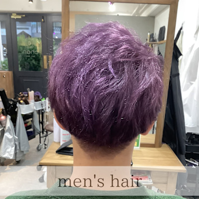 お客様スタイル メンズ バイオレットカラー
