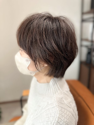 大人のラフショートヘア