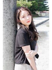 くすみカラー×ウェーブロング（白髪染め可）