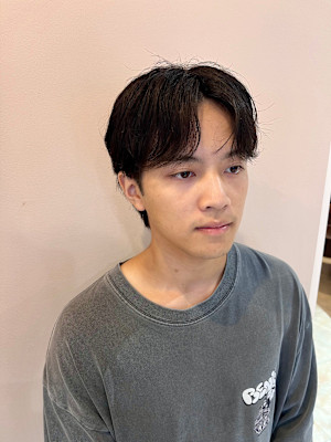 毛流れセンターパート