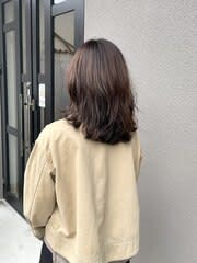 外ハネウェーブ×3Dカラー（白髪染め可）