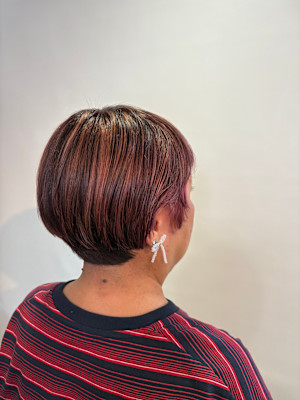 〈江戸桃海〉ハイライト/白髪ぼかし/白髪染め/デザインカラー