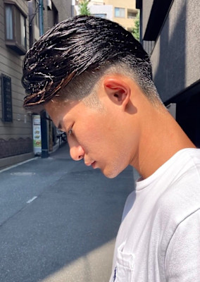 ３ｍｍの刈り上げで作る男らしい【サイドパートヘア】　目白