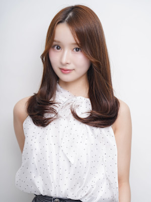 マロンベージュ 髪質改善カラー ダメージレス 艶髪 20代