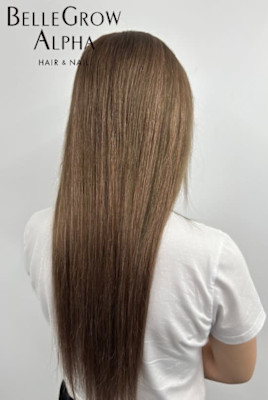 羽エクステ＋カラー