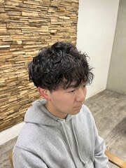 メンズパーマ/スパイラルパーマ/マッシュショート/池袋東口店