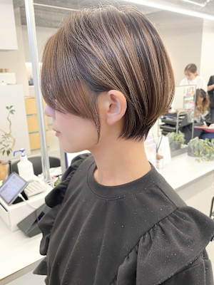 ミルクティーベージュダブルカラーインナーカラーケアブリーチ