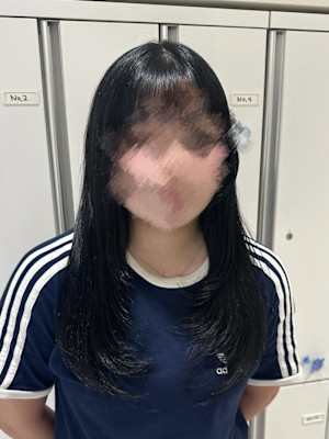 透明感カラー/ブリーチなしWカラー/髪質改善/伊勢原