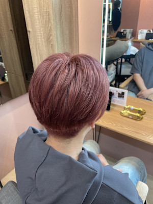 透明感ピンクベージュ