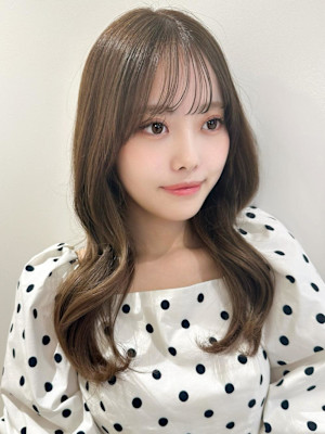 山村/小顔くびれヘア/巻き髪風パーマ/縮毛矯正/髪質改善