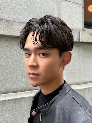 men's/メンズ/ダウンパーマ/黒染め/韓国/メンズパーマ