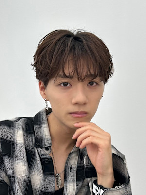 men's/メンズ/フェザーパーマ/黒染め/韓国/縮毛矯正