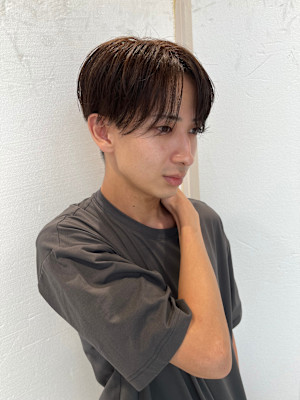 毛流れセンターパート