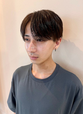 毛流れセンターパート