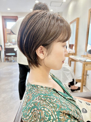 すっきりショート/大人ショート/ヘーゼルグレージュ/30代4