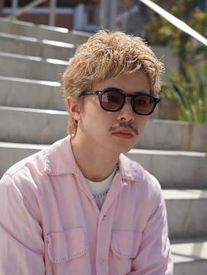 フェザーパーマニュアンスパーマセンターパートメンズカット