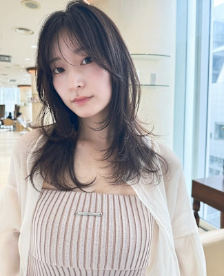 レイヤーカット/セミロング/ワンカール/くびれ