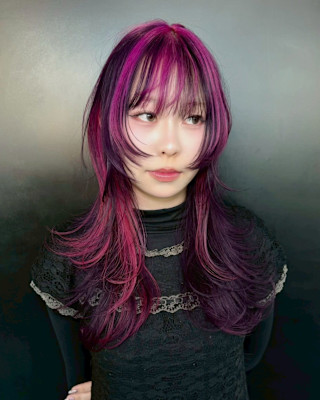 スラッシュカラー　デザインカラー　ケアブリーチ　原宿/表参道