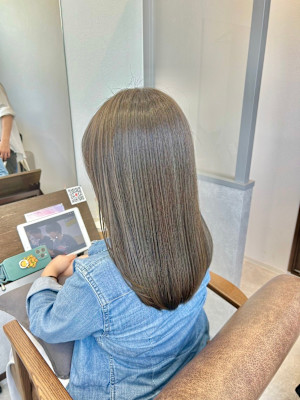 レディース　髪質改善オリーブカラー【辻堂】