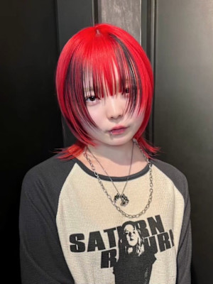 スラッシュカラー　ケアブリーチ　デザインカラー　表参道/原宿