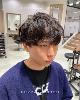 柔らかさ際立つシャドウパーマ【三軒茶屋】