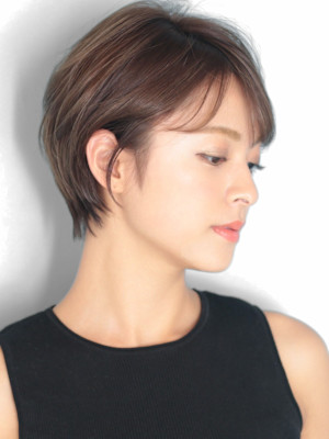 ショート・ボブ/白髪ぼかし/ハイライト/絶壁解消/40代/