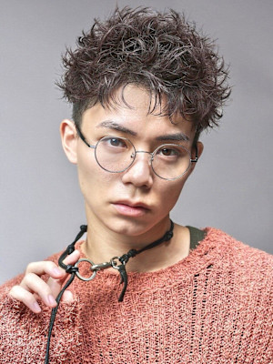 スパイキーショート！短髪パーマ！