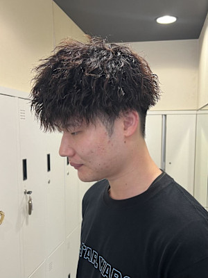 【平山明樹】縦落ちスパイラルパーマ