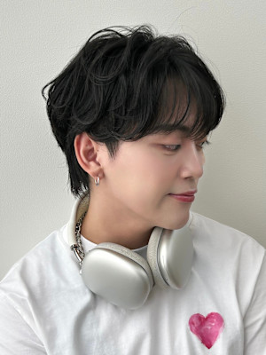 men's/メンズ/ダウンパーマ/黒染め/韓国/ヘッドスパ