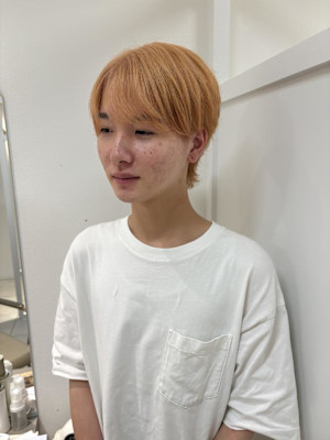 オレンジベージュ/ライトオレンジ/メンズハイトーン