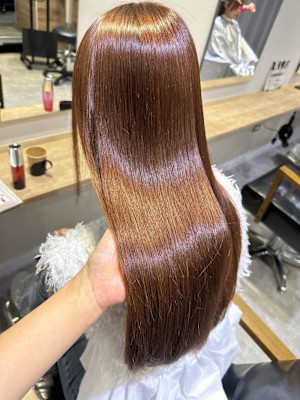 大串　艶髪　オレンジベージュ