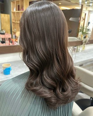 #韓国風パーマ#コテ巻き風パーマ #パーマロング#韓国へア#