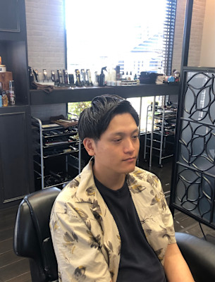 ツーブロック＋刈り上げ　宇部市/理容室/理容院/メンズカット