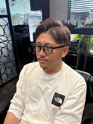 ツーブロック×メッシュ　宇部市/理容室/理容院/メンズカット