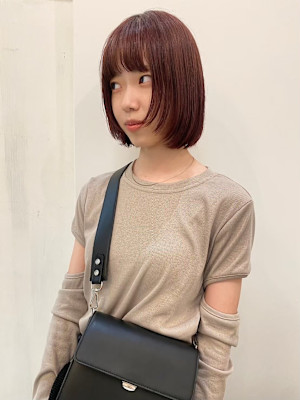 梅田・中崎町２０代３０代顔周りりレイヤーボブ