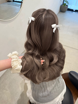 ベージュカラー/レイヤーカット