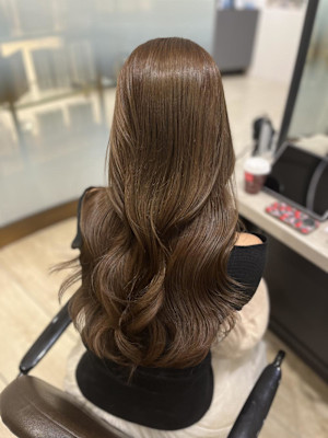 Mako ヘーゼルベージュ くびれ巻き ブリーチなし 透明感