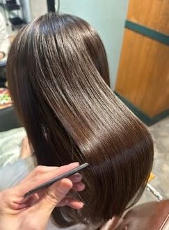 アッシュブラウン/髪質改善/メテオカラー/担当：大塚健太