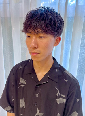 パーマ風外ハネマッシュ