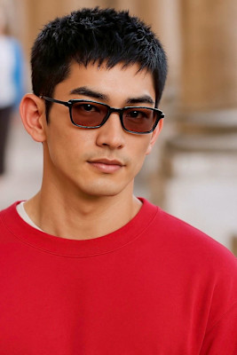 サーフカール&ブルーブラック　フェザーパーマ